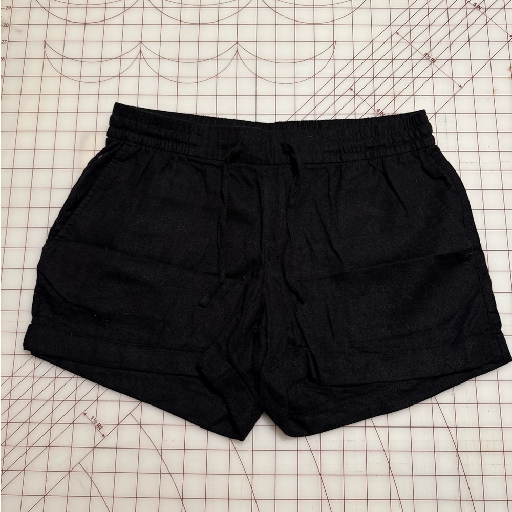 Old Navy Black Linen Shorts